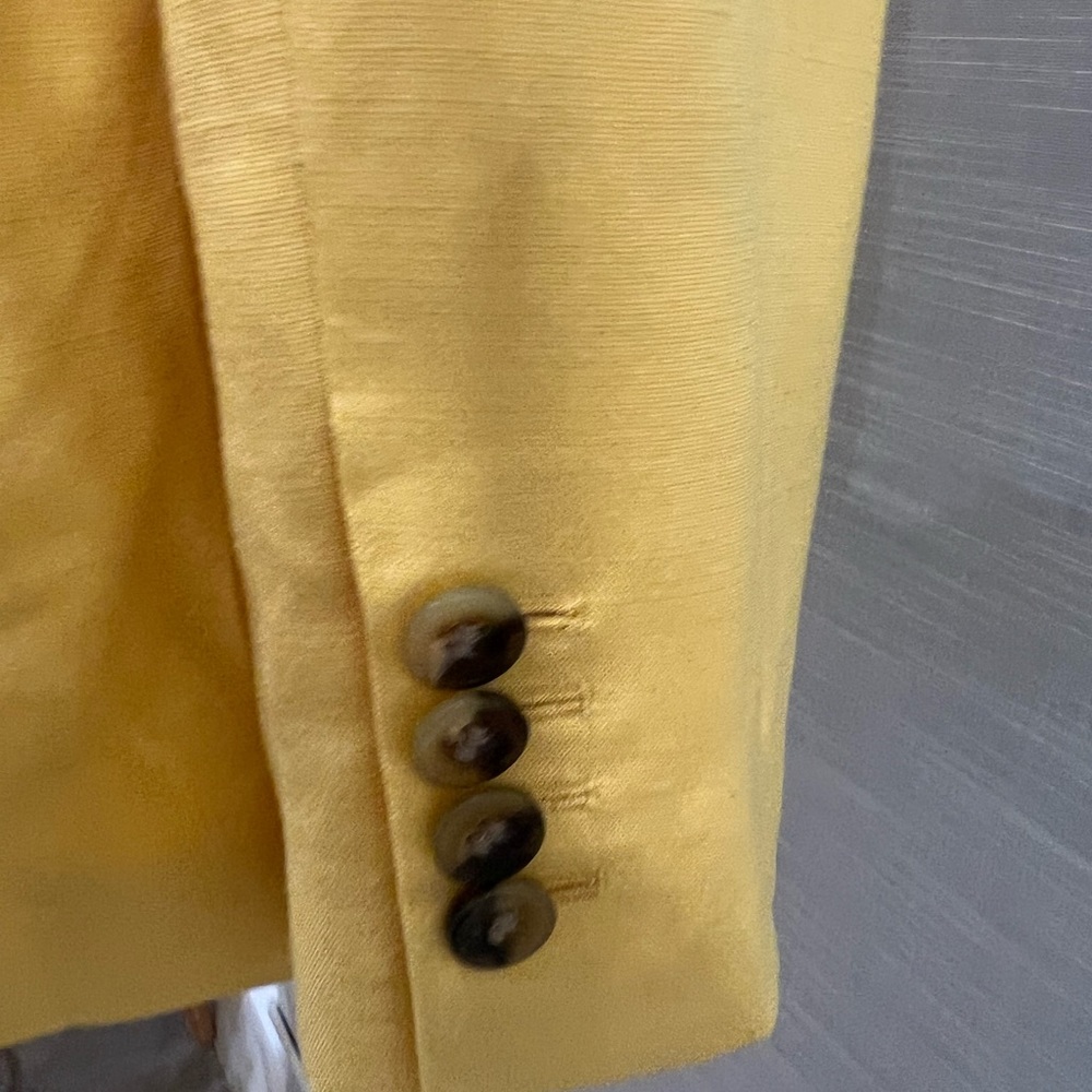 REISS Women's Haya Jacket Single Breasted Blazer Sun Yellow Size US 10 $440 - Picture 5 of 8